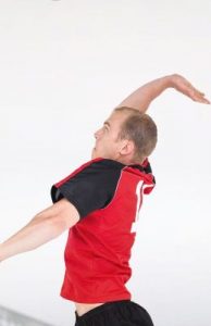 vertical jumping in volleyball