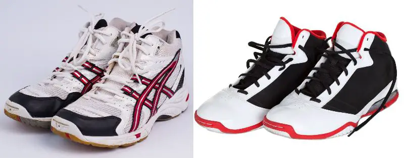 difference between volleyball and basketball shoes