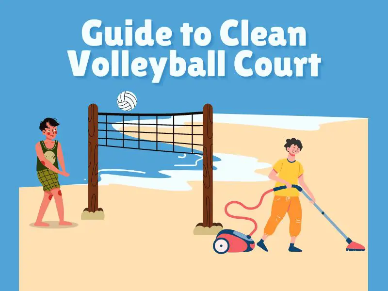 clean volleyball court